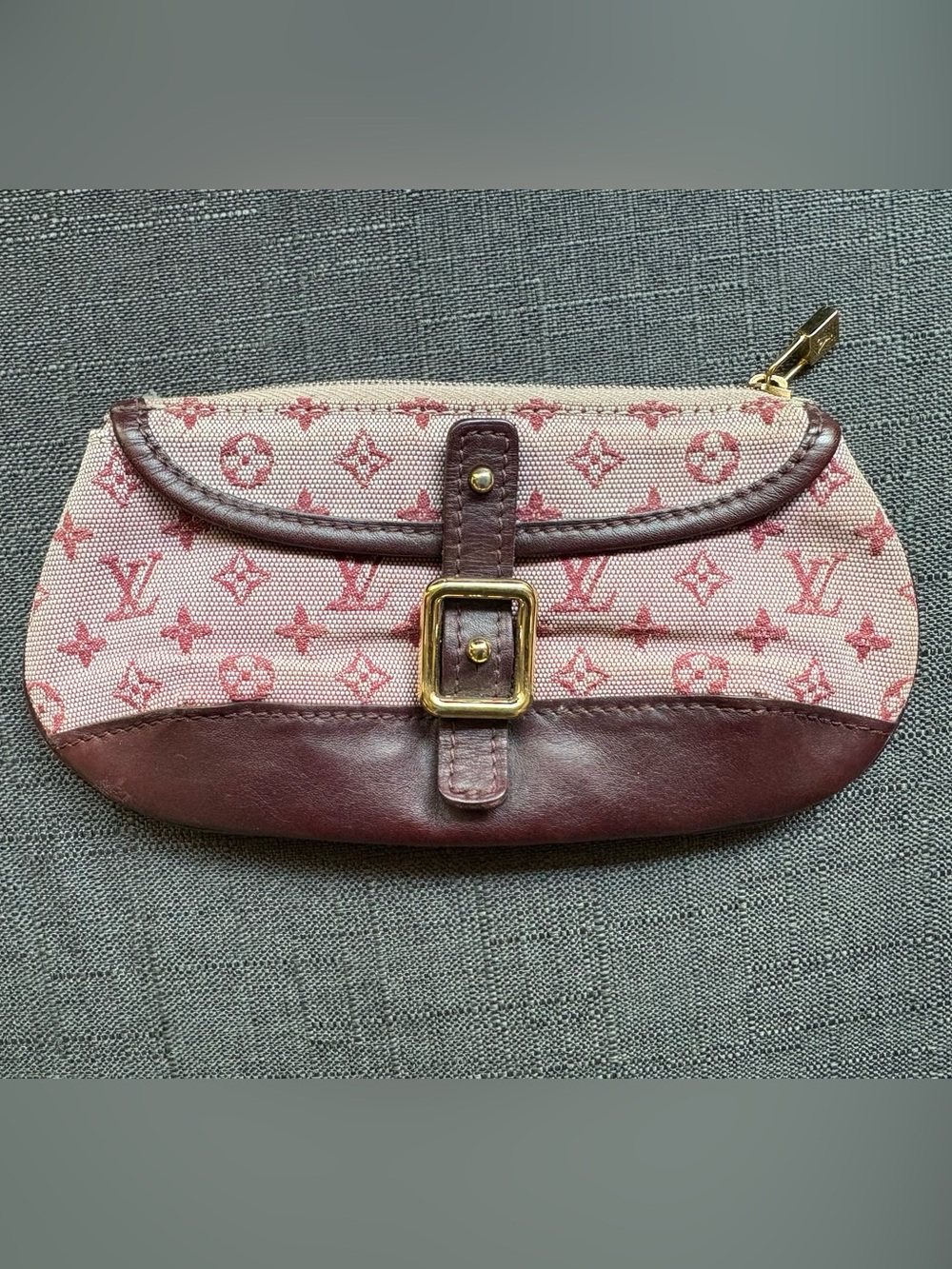 Louis Vuitton Pink Monogram Canvas and Leather Pouchette